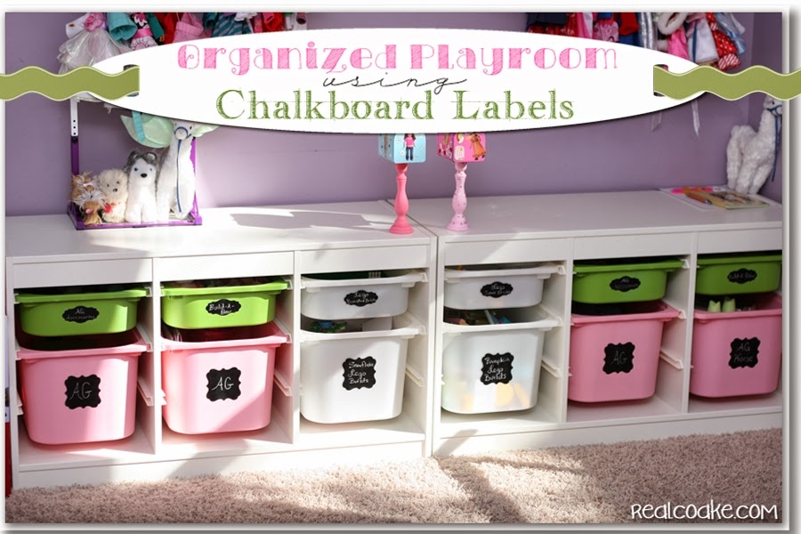 toy box with chalkboard