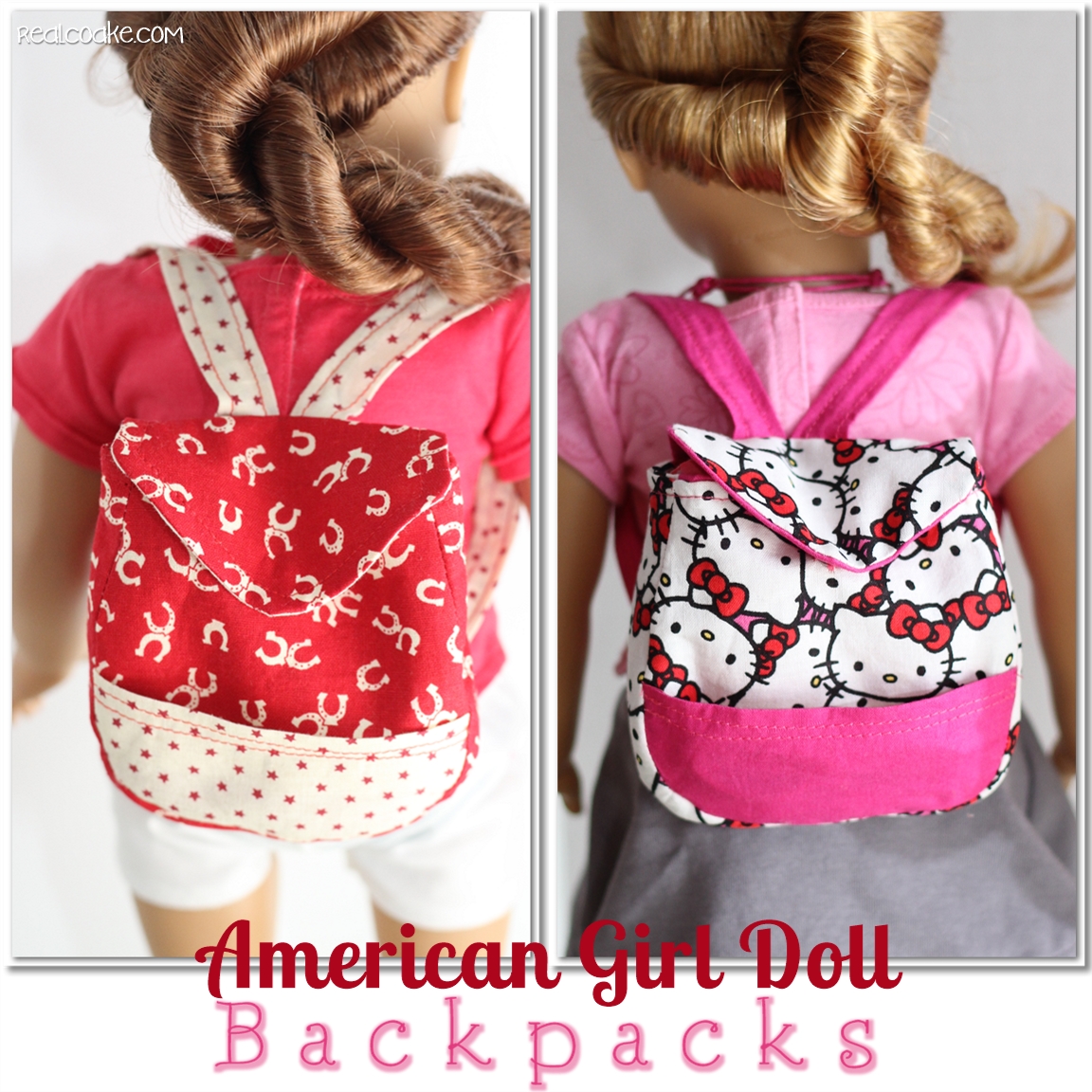 Back to School Backpacks {American Girl Doll Pattern} The Real Thing