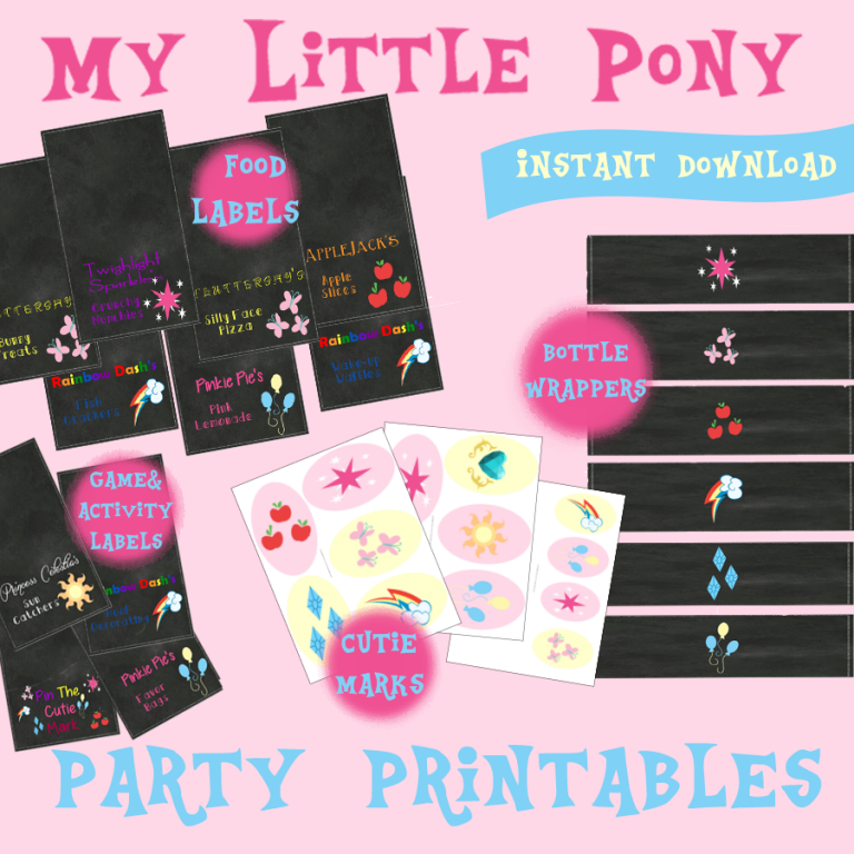 My Little Pony Birthday Party ~ Printables