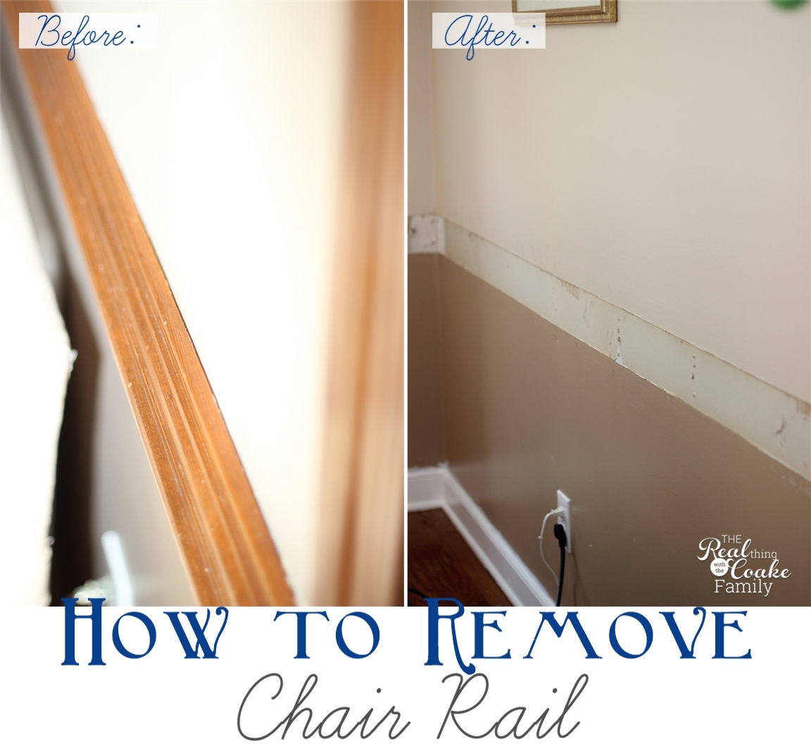 How To Remove Chair Rail Part 1