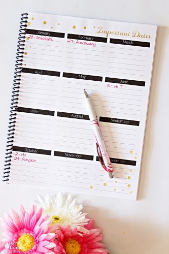 2017 Real Organized Printable Calendar / Planner