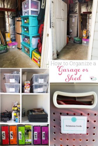 How to Simply Organize Garage Storage (or a Shed)