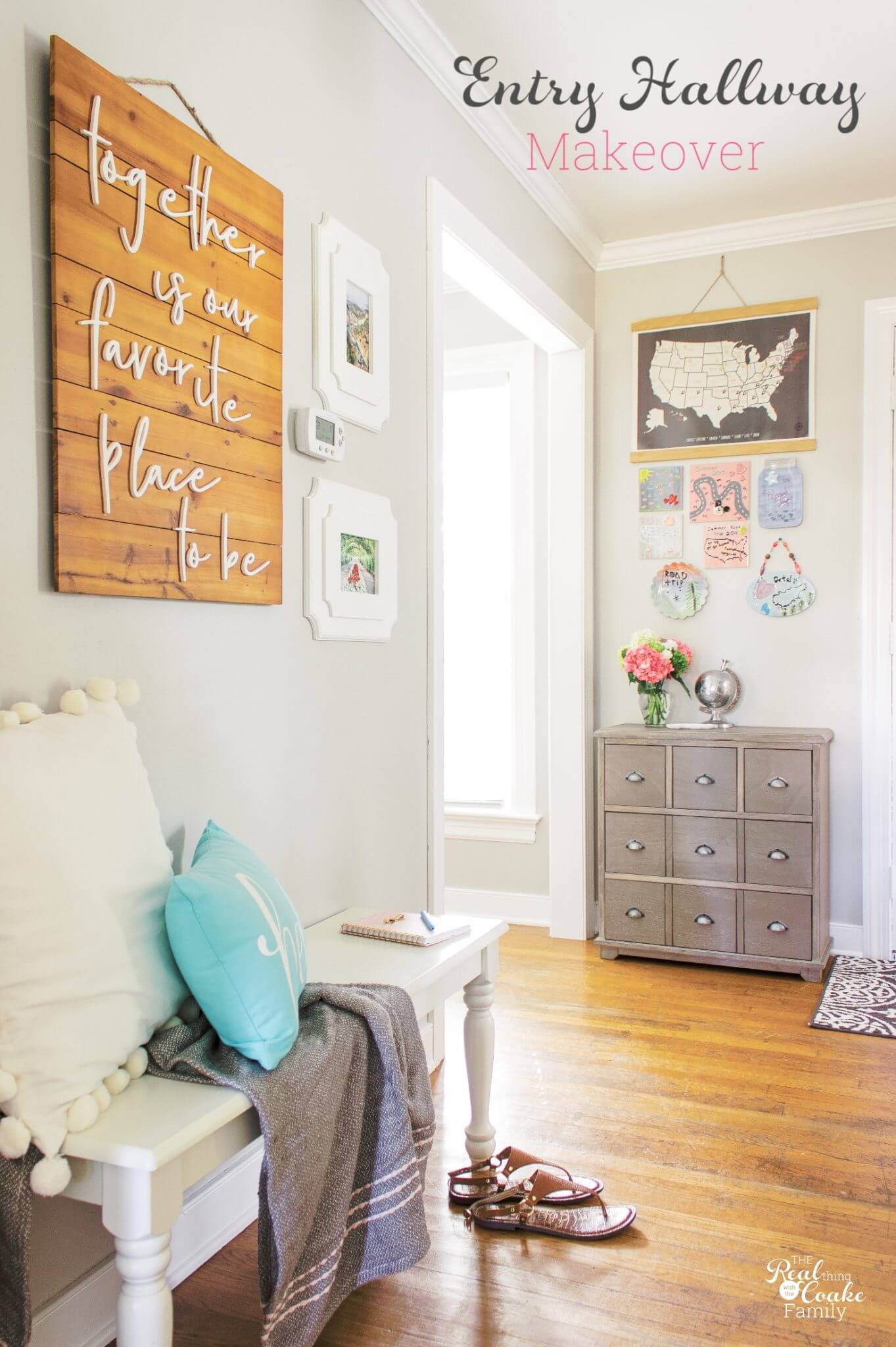 My Hallway Makeover  and Entryway  Ideas  The Real Thing 