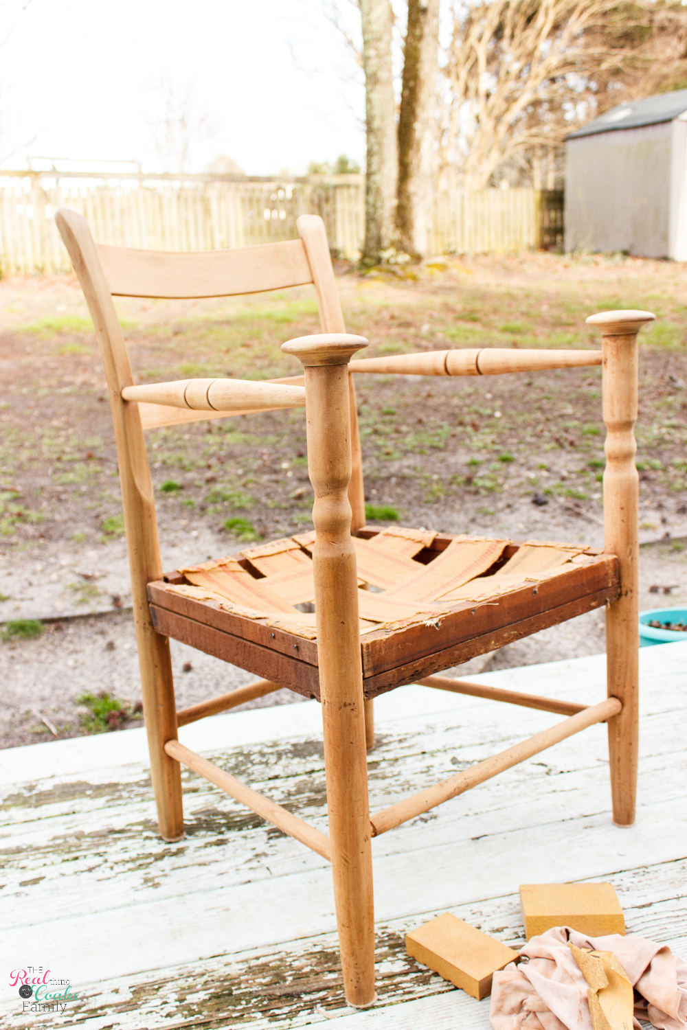 How To Refinish Furniture DIY Chair Makeover The Real Thing With   How To Refinish Furniture 7 